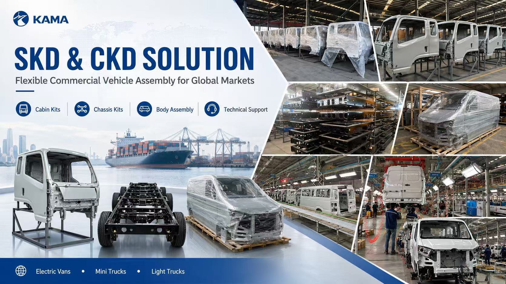 Why SKD and CKD Solutions Are Becoming Important for Left-Hand Drive Electric Commercial Vehicle