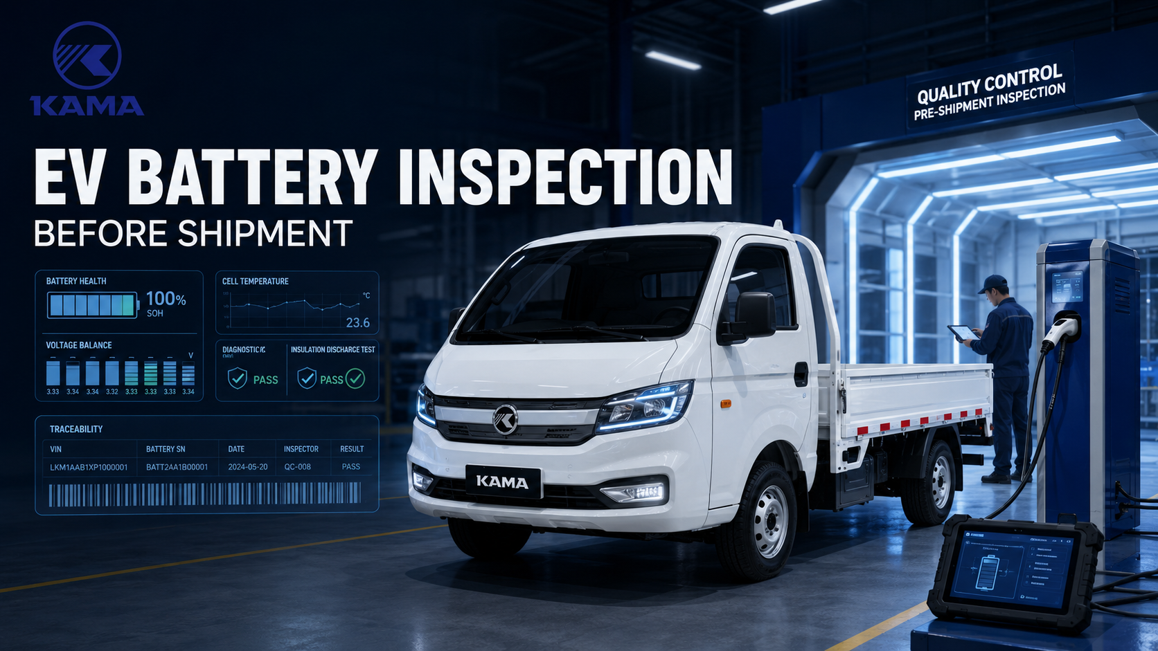 Electric Commercial Vehicle Battery Inspection Before Shipment: A Practical Checklist for Importers